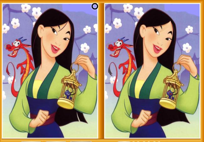 Mulan Spot the Difference