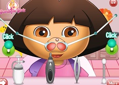 Dora Nose Doctor Game