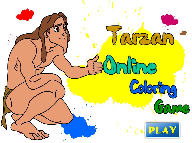 Tarzan Online Coloring Game